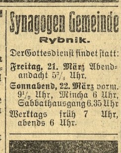 źródło: Śląska Biblioteka Cyfrowa, Katholische Volkszeitung z dn. 21.03.1930