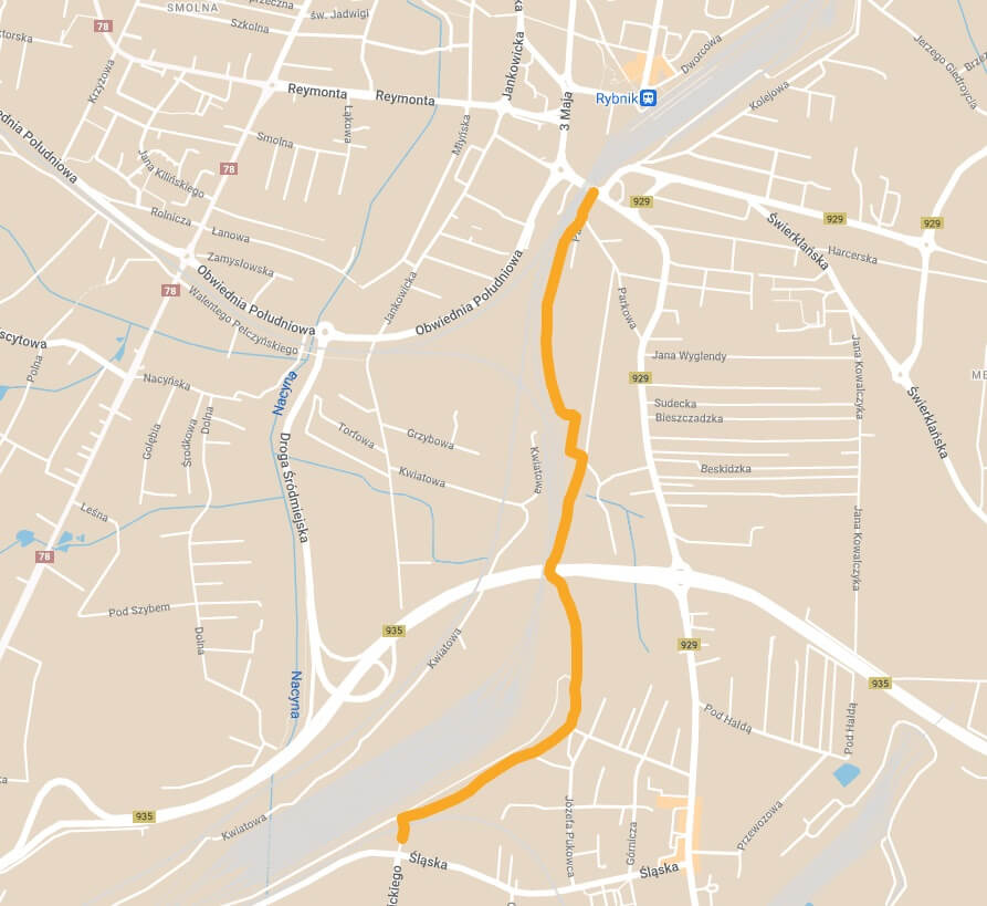 Pierwsza z planowanych dróg połączy Chwałowice z centrum miasta.