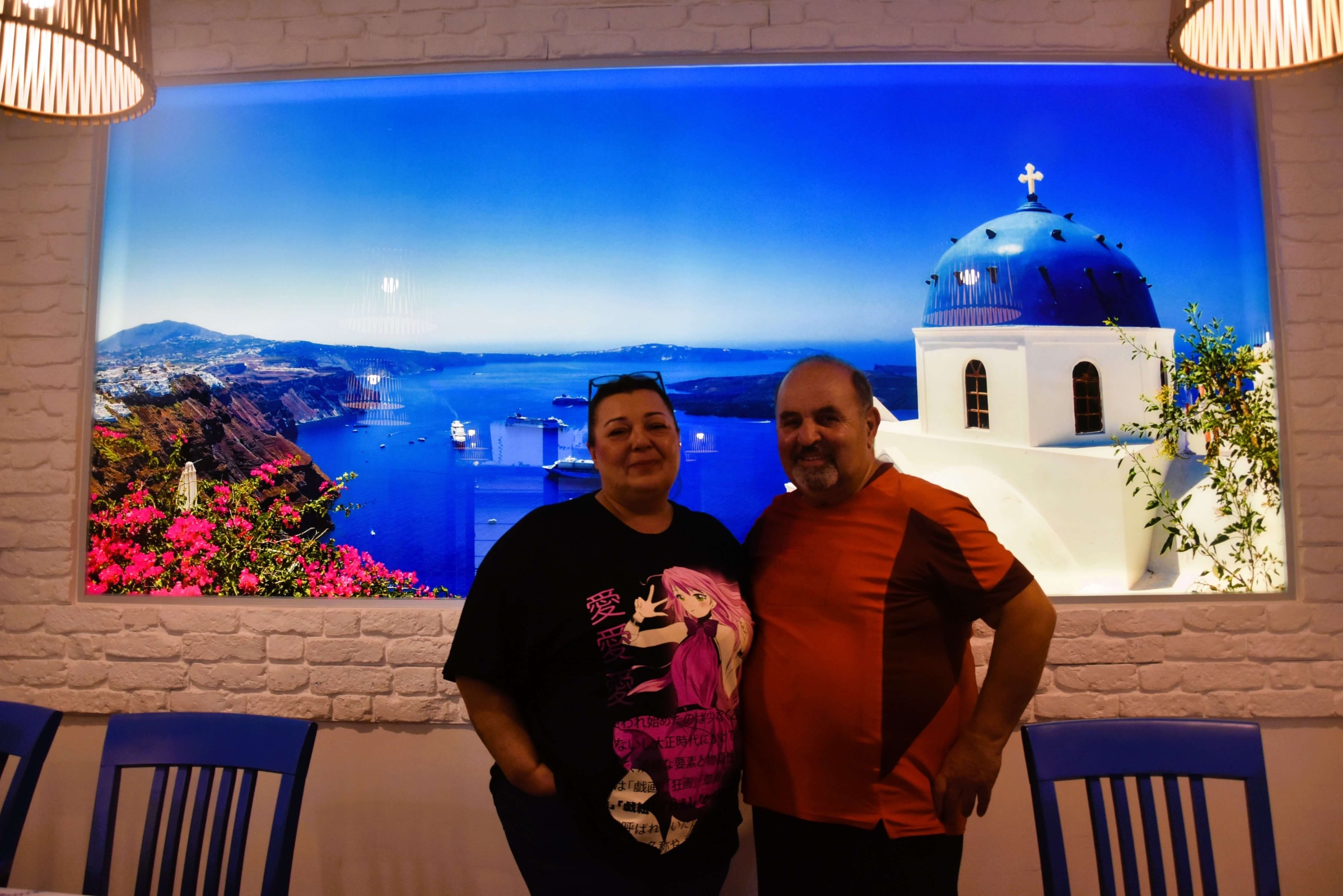 Barbara Boczar i Savvas Patsidis, właściciele restauracji Santorini w Rybniku. Zdj. Aleksander Król