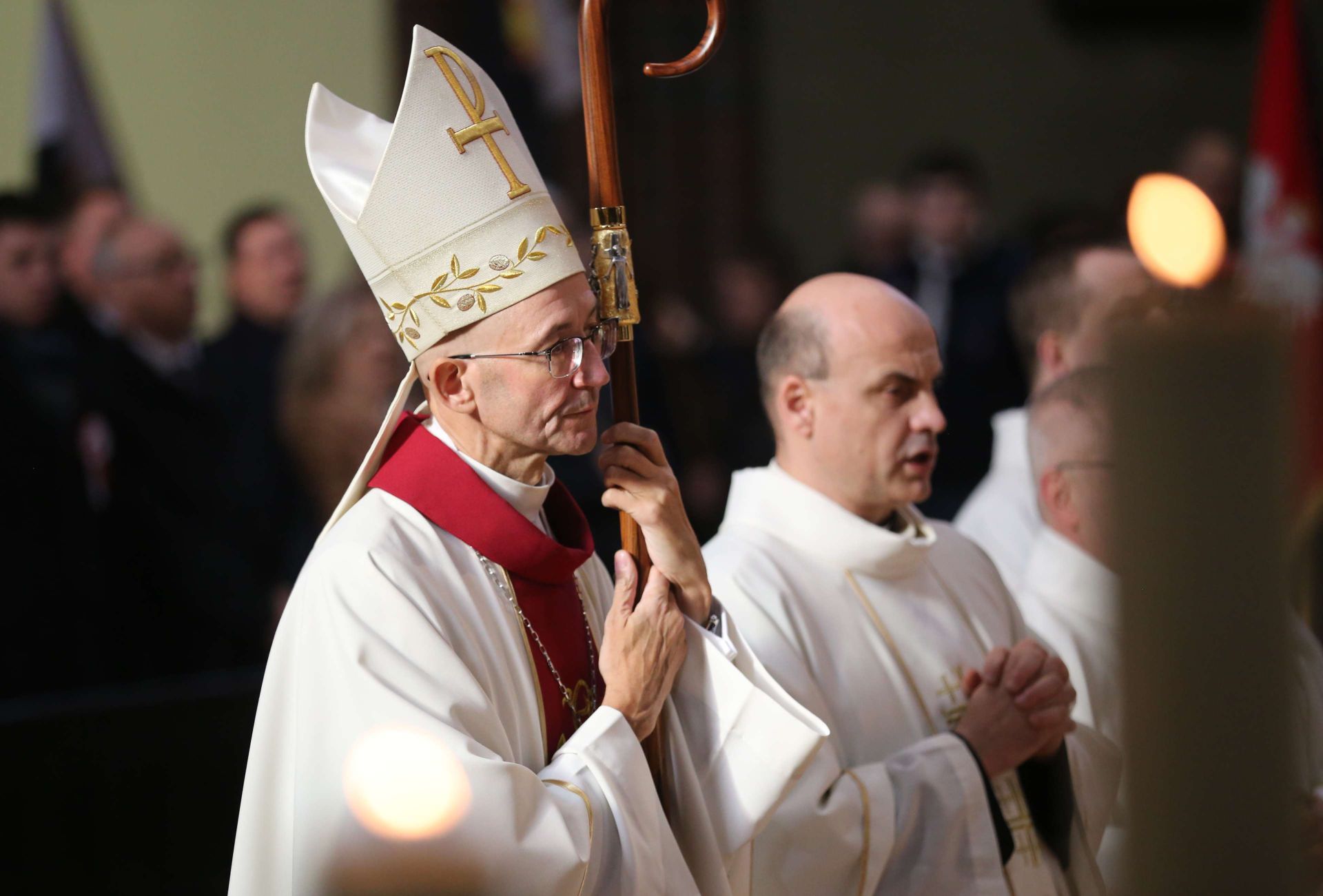 Mszy za Ojczyznę w bazylice św. Antoniego przewodniczył przyszły metropolita katowicki abp Adrian Galbas