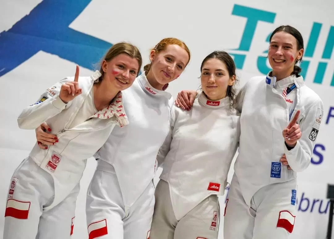 Polsko-rybnicka drużyna szpadzistek z mistrzostwem Europy juniorek!!!