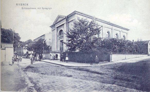 Synagoga w Rybniku. Zdjęcie archiwalne