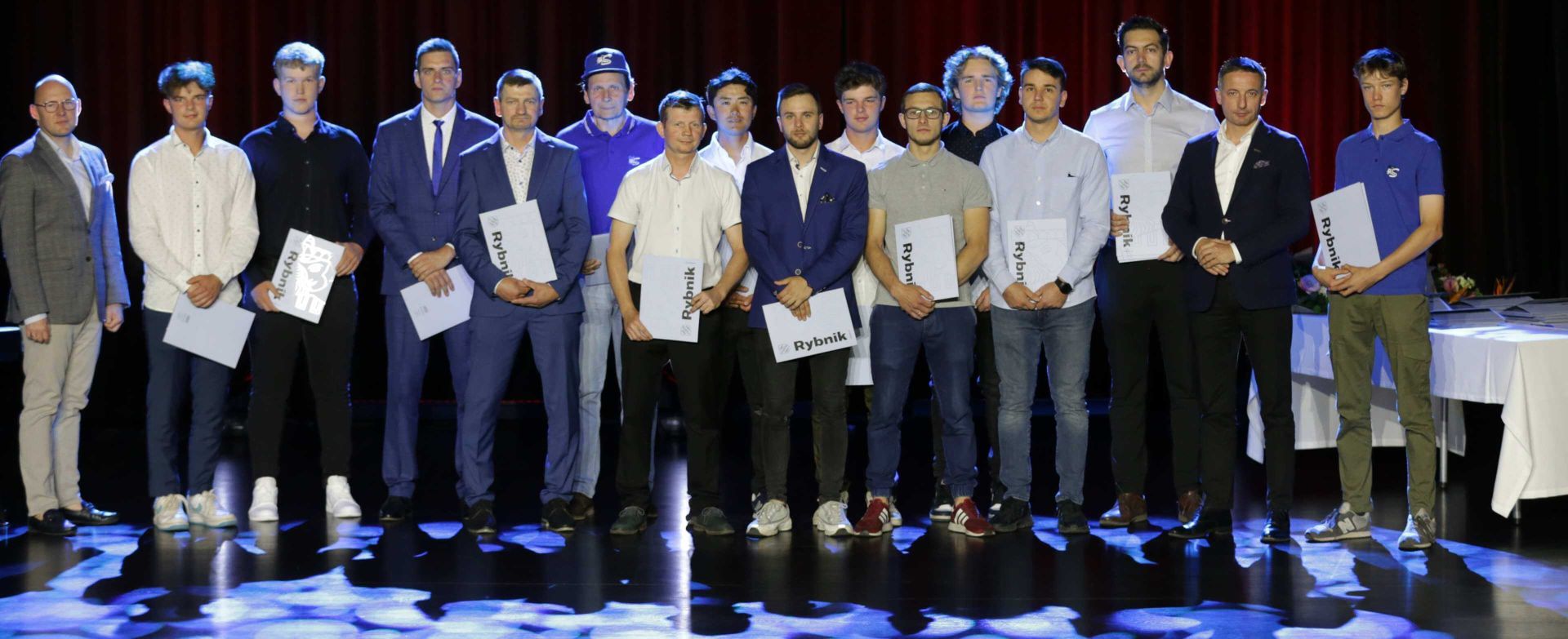 Najliczniejszą klubową ekipę, która odebrała nagrody stanowili bejsboliści Silesii Rybnik, którzy w ubiegłym roku wywalczyli tytuł wicemistrzów Polski. Zdj. Wacław Troszka