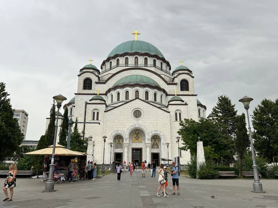 W Belgradzie, stolicy Serbii, rowrzyści zwiedzili m.in. cerkwie św. Sawy, jedną z największych prawosławnych świątyń na świecie. Zdj. Archiwum prywatne                            