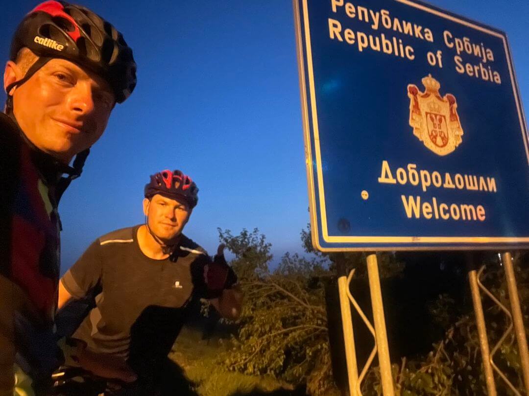 Michał i Patryk przekroczyli już półmetek swojej rowerowej  wyprawy i obecnie przejeżdżają przez Serbię. Zdj. Archiwum prywatne
