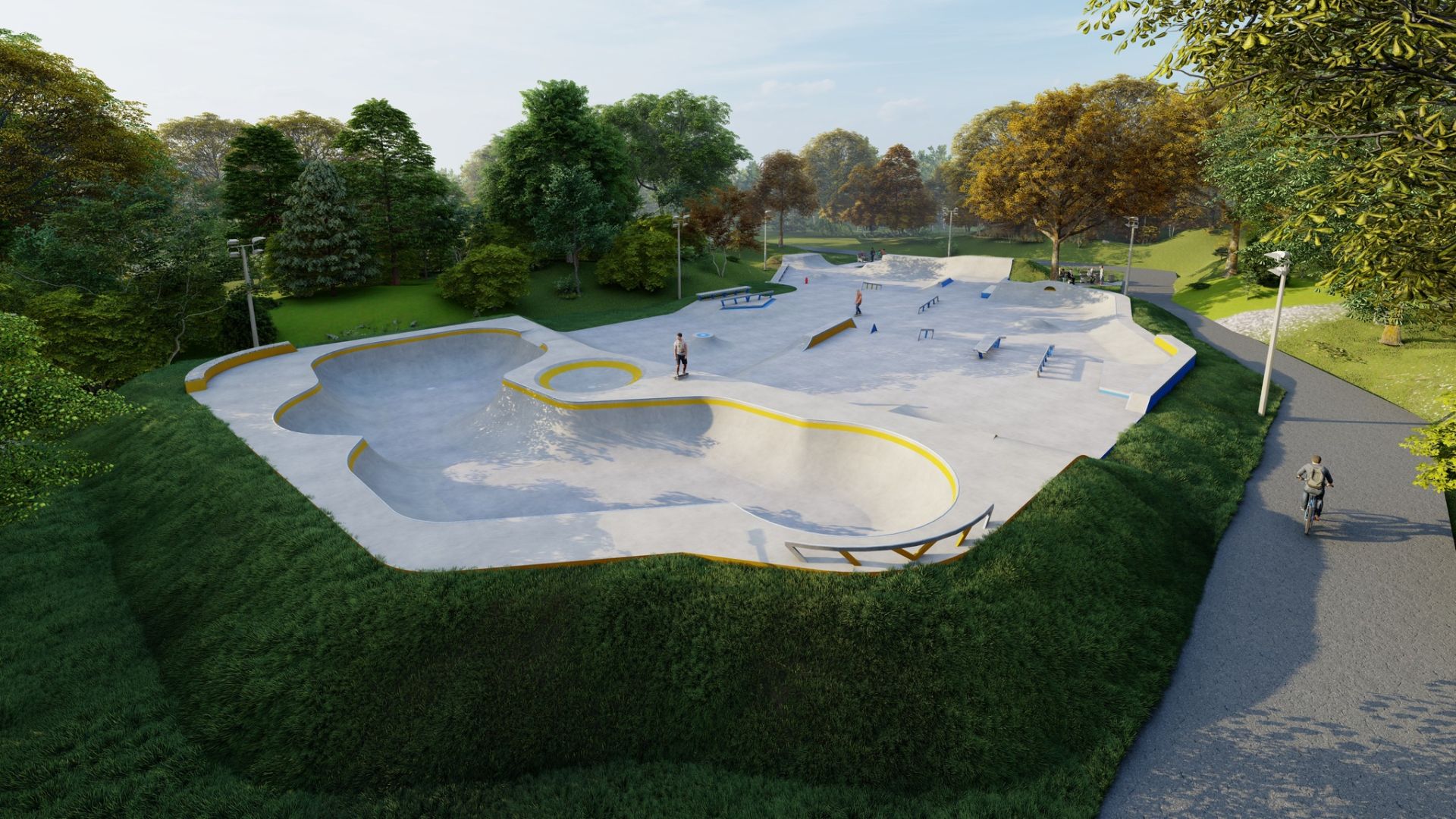 Nowy skatepark zostanie "wybetonowany". Materiały prasowe UM Rybnika