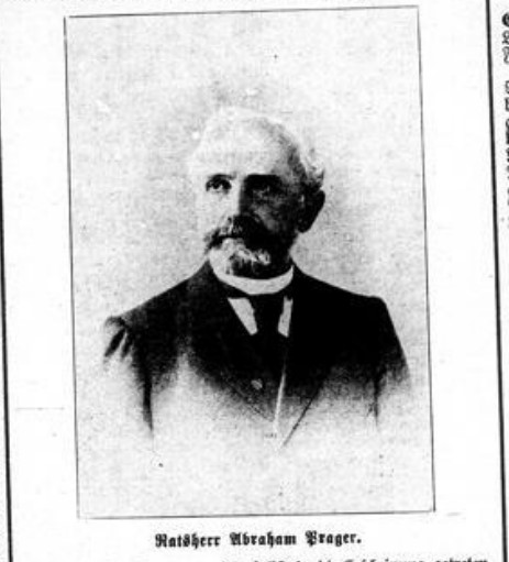 Abraham Prager - zdjęcie z Israelitische Familienblatt z dn. 16.02.1905 r.